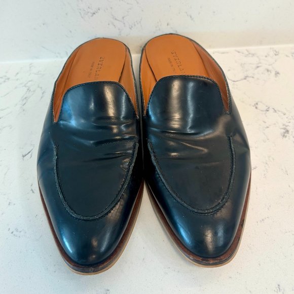 Everlane Modern Loafer Mule - Black Leather - Picture 1 of 6